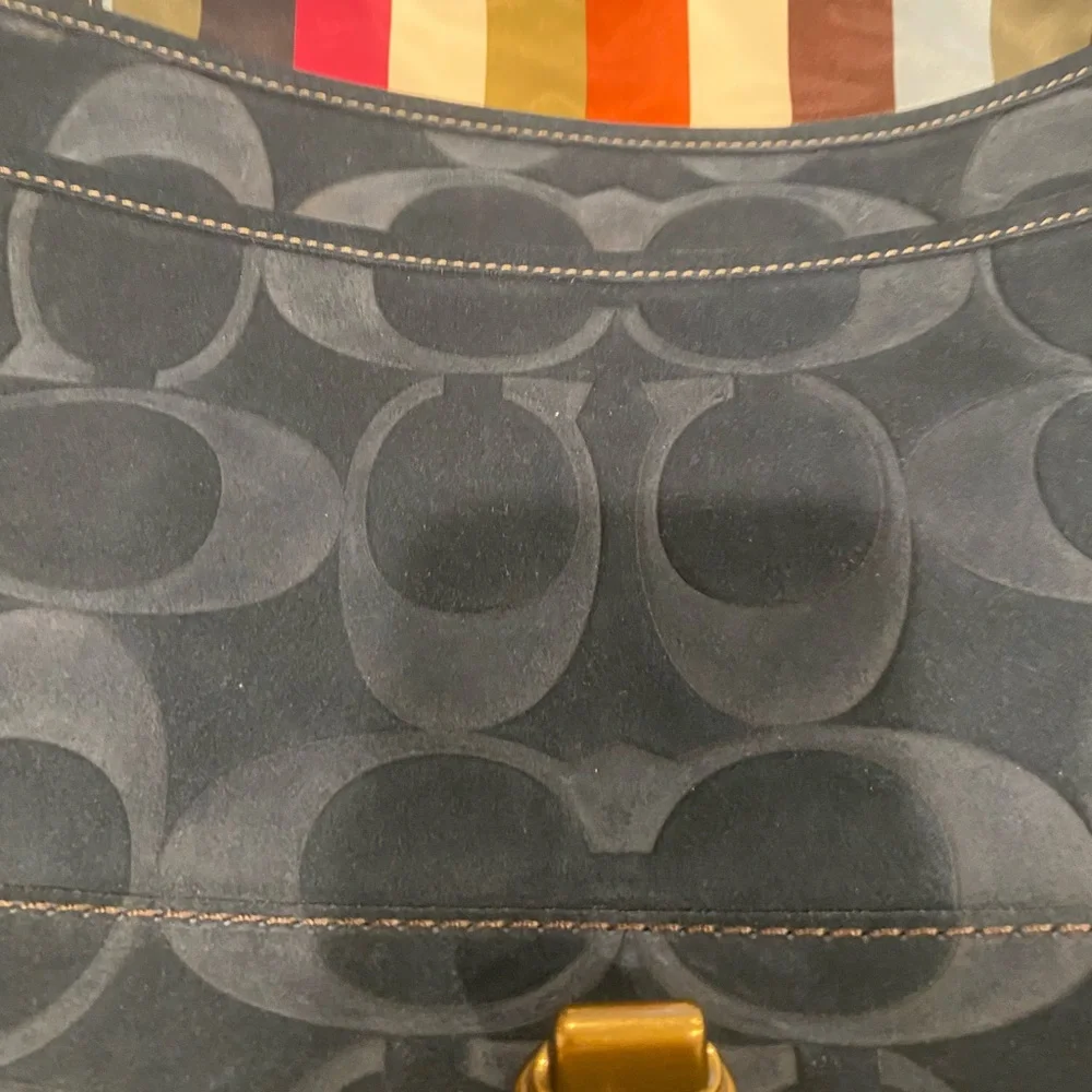 Coach 65th Anniversary Suede Leather Bag - Picture 9 of 15